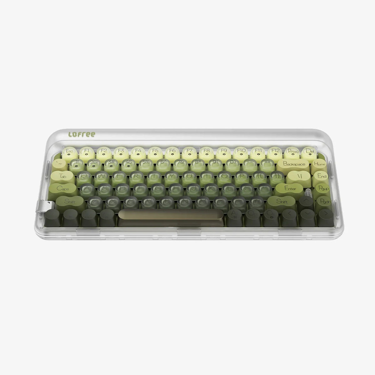 Lofree 432Hz Polar Moss keyboard view 2