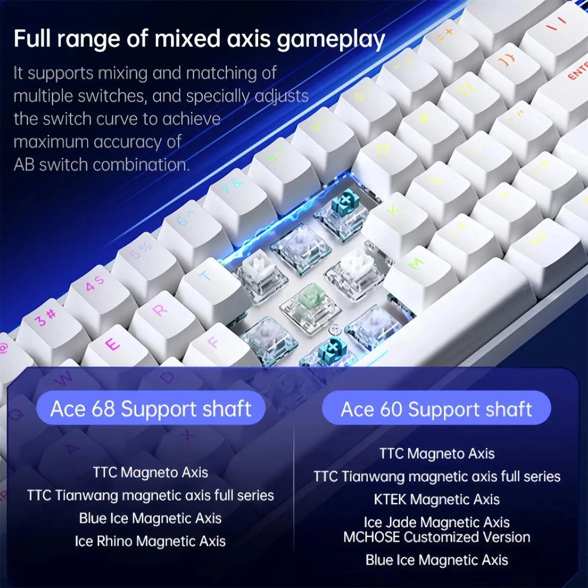 MCHOSE ACE 68 Wired Magnetic Switch Keyboard, 65%, photo 3