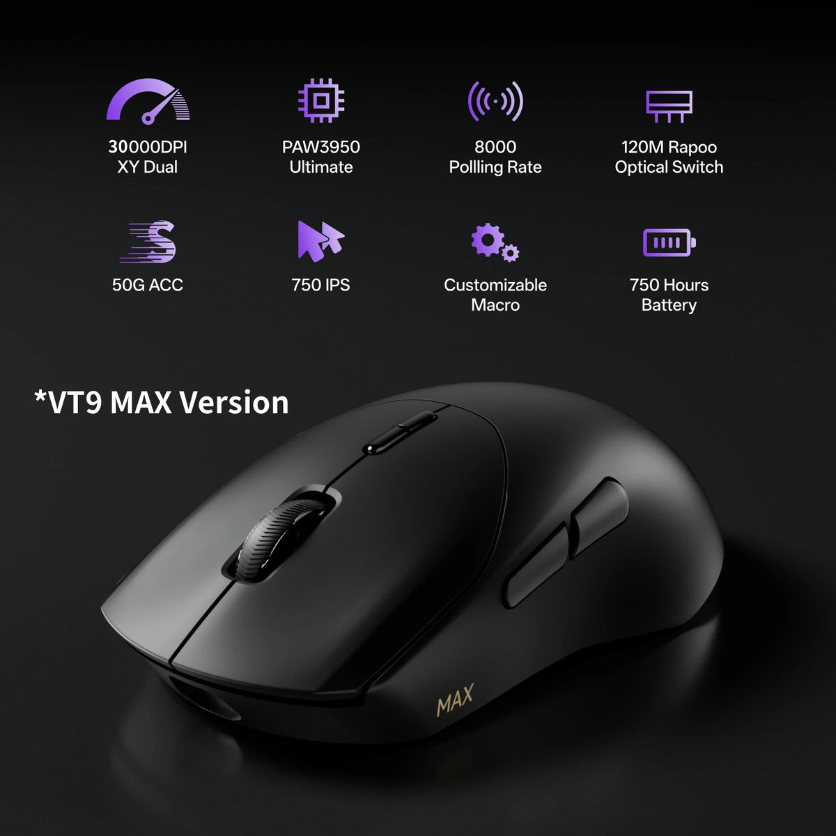 Rapoo VT9 / VT9 MAX 8K Wireless Gaming Mouse, photo 2