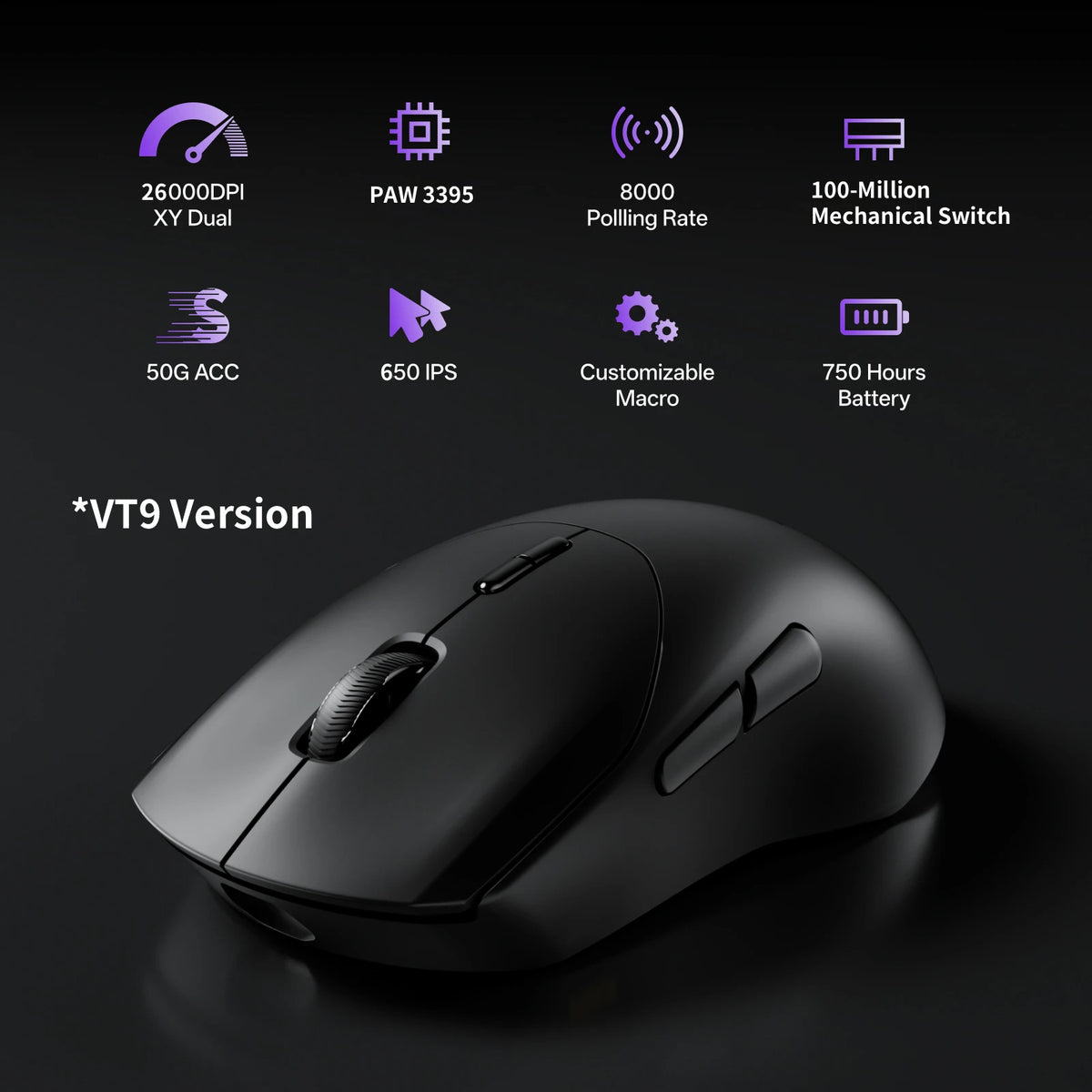 Rapoo VT9 / VT9 MAX 8K Wireless Gaming Mouse, photo 3