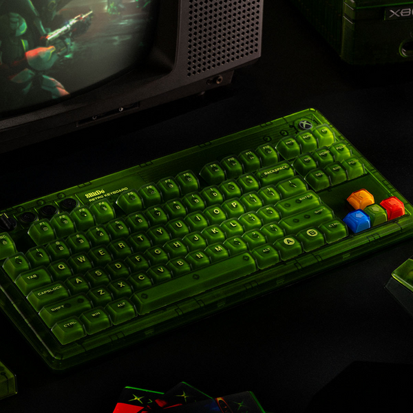 8BitDo Retro Mechanical Keyboard 87 Edition – Kailh Jellyfish X, ไฟ LED RGB, การเชื่อมต่อสามโหมด, ดีไซน์ Xbox อย่างเป็นทางการ