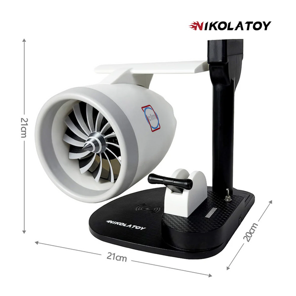 พัดลมเพิ่มความชื้นแบบตั้งโต๊ะ NIKOLATOY – ดีไซน์แรงบันดาลใจจากเครื่องยนต์เจ็ท