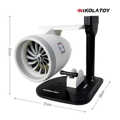 พัดลมเพิ่มความชื้นแบบตั้งโต๊ะ NIKOLATOY – ดีไซน์แรงบันดาลใจจากเครื่องยนต์เจ็ท