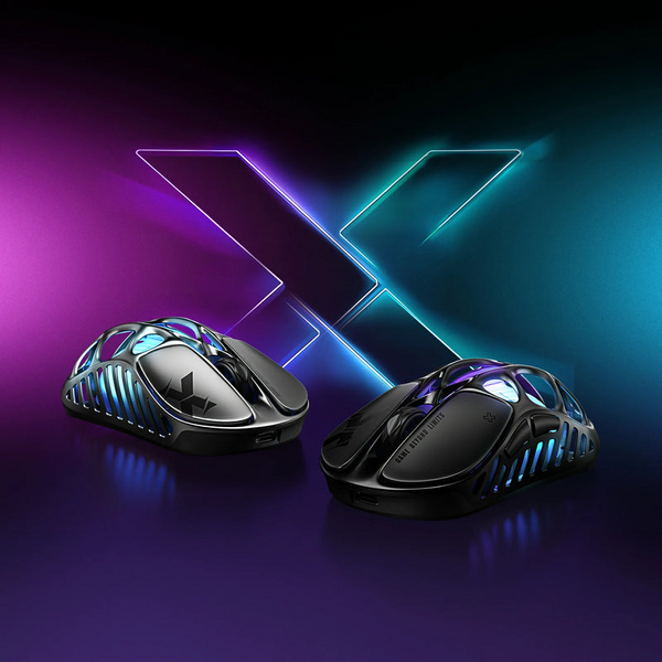 เมาส์เกมมิ่งไร้สาย GravaStar Mercury X: น้ำหนักเบามาก ดีไซน์กลวง เซ็นเซอร์ PAW 3950 ระดับพรีเมียม 