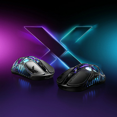 เมาส์เกมมิ่งไร้สาย GravaStar Mercury X: น้ำหนักเบามาก ดีไซน์กลวง เซ็นเซอร์ PAW 3950 ระดับพรีเมียม 