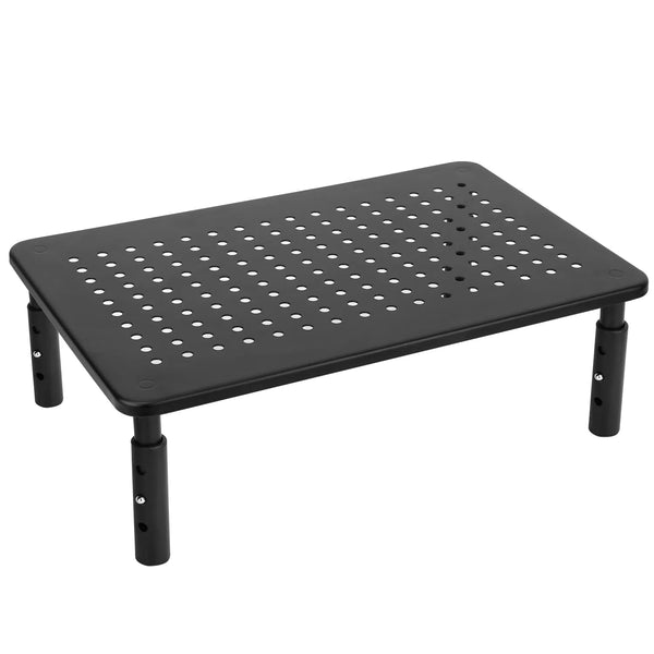 3-Level Adjustable Metal Mesh Monitor Riser Stand