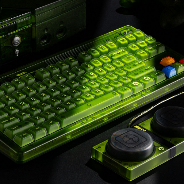 8BitDo Retro Mechanical Keyboard 87 Edition – Kailh Jellyfish X, ไฟ LED RGB, การเชื่อมต่อสามโหมด, ดีไซน์ Xbox อย่างเป็นทางการ