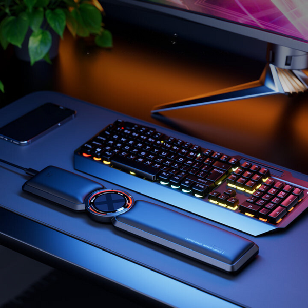 X-Turbo AirFlow Cooler Wrist Rest – ที่วางข้อมือสำหรับคีย์บอร์ดเกมมิ่งตามหลักสรีรศาสตร์พร้อมพัดลมระบายความร้อน