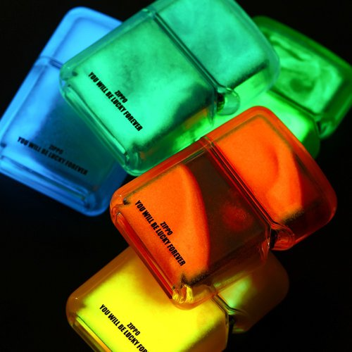 ไฟแช็ก Zippo Luminous Quicksand กันลม – เปลือกทองเหลือง ดีไซน์เรืองแสงในที่มืด ของขวัญสะสม 