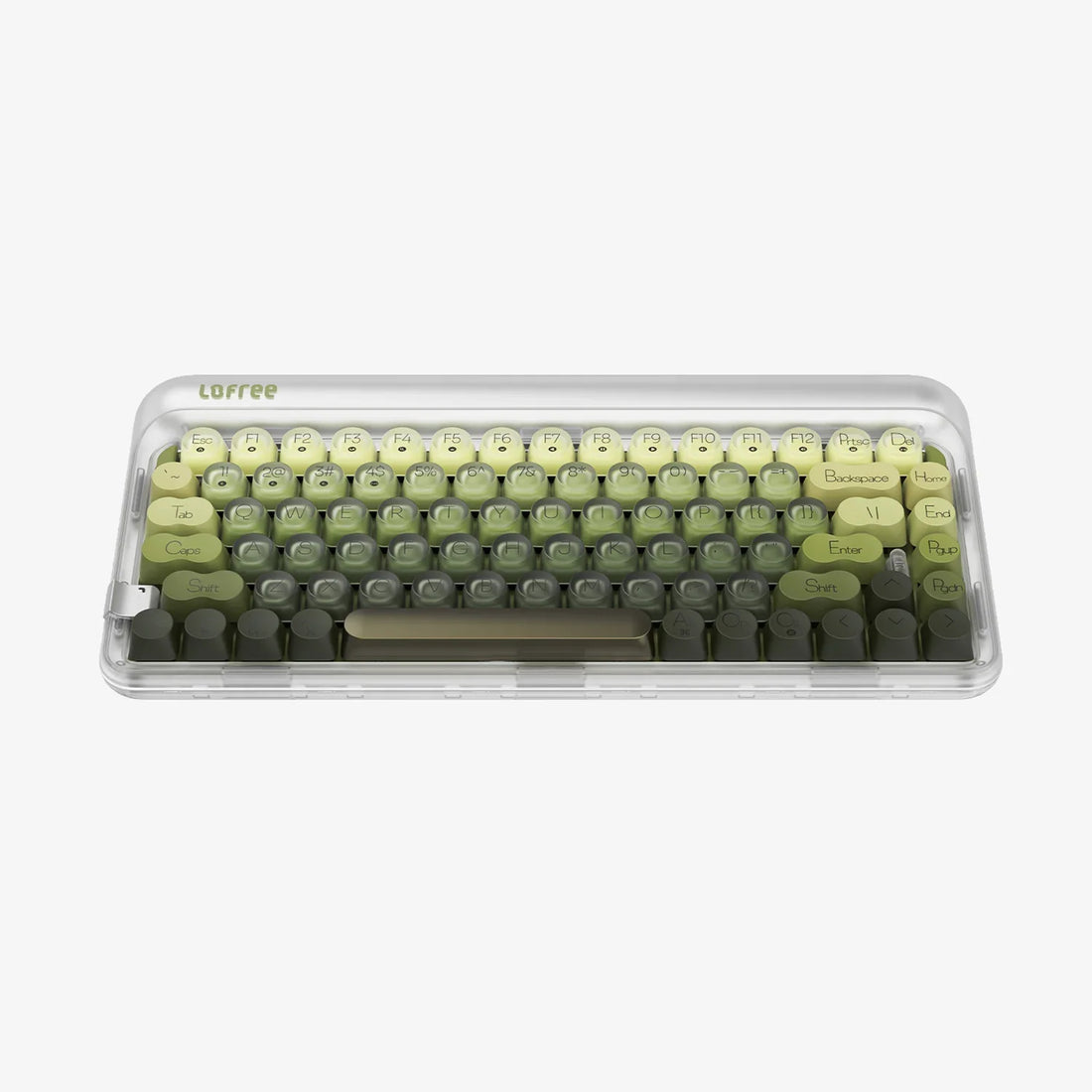 Lofree 432Hz Polar Moss keyboard view 2