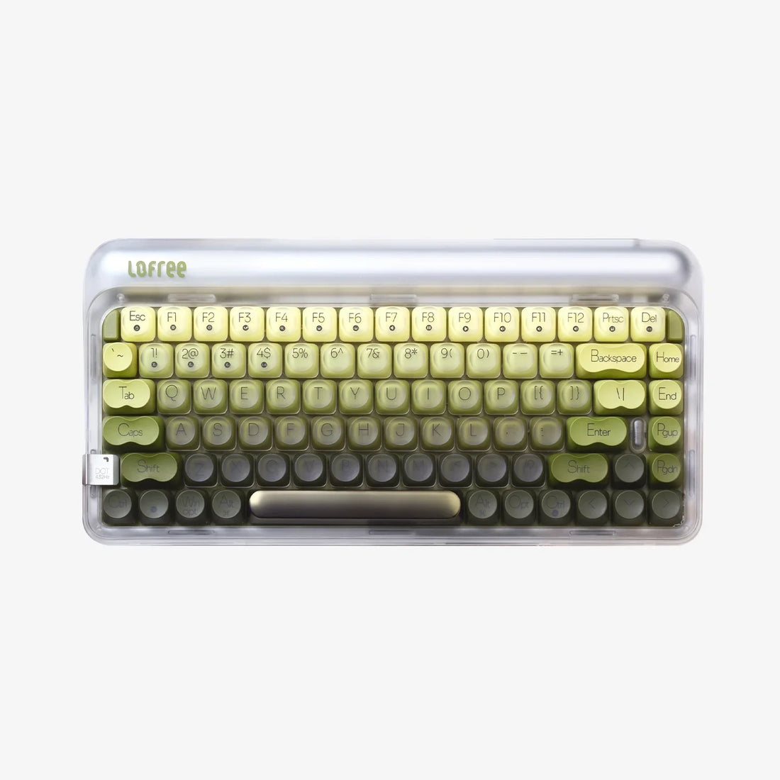 Lofree 432Hz Polar Moss keyboard view 3