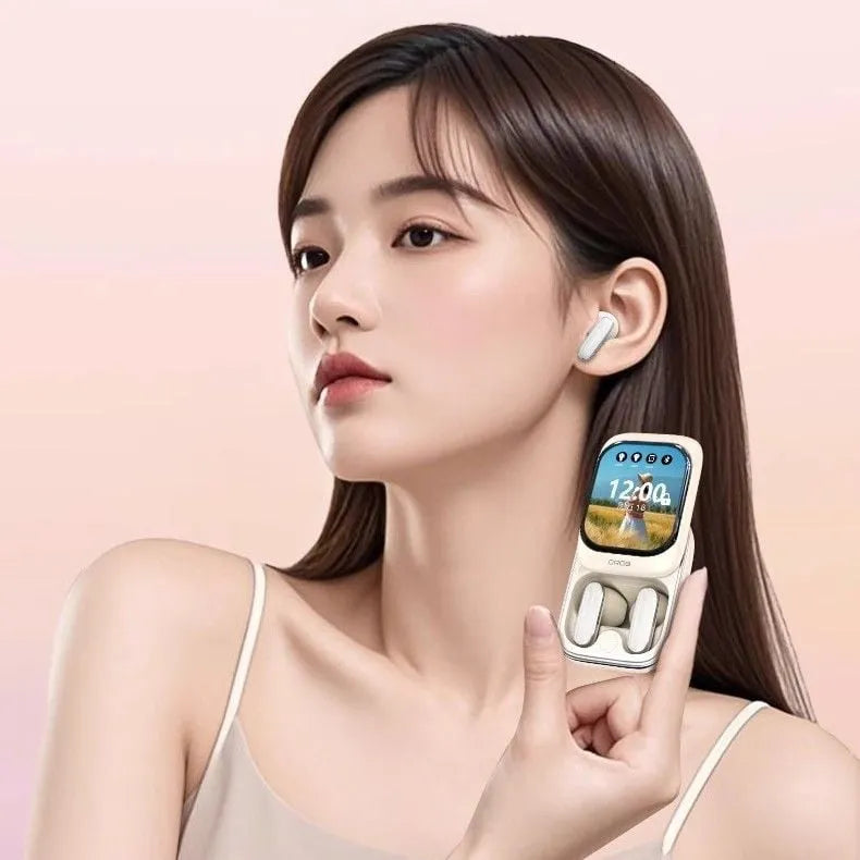 หูฟังบลูทูธ DROB G9 TWS - หน้าจอสัมผัสและแบตเตอรี่ 400mAh ใช้งานได้ 48 ชั่วโมง