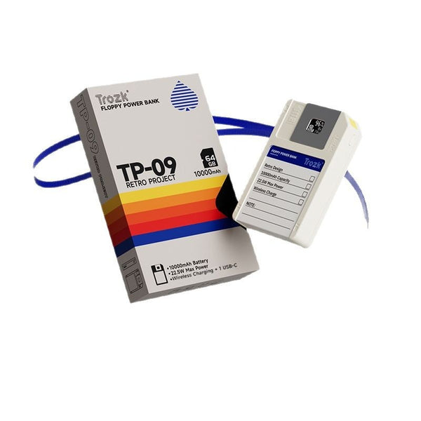 พาวเวอร์แบงค์แม่เหล็ก TROZK TP-09 10000mAh – มัลติฟังก์ชั่นพร้อมพื้นที่จัดเก็บในตัว