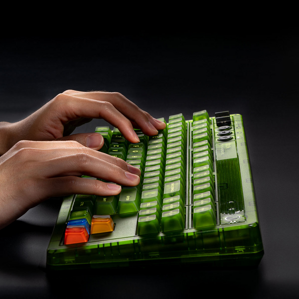 8BitDo Retro Mechanical Keyboard 87 Edition – Kailh Jellyfish X, ไฟ LED RGB, การเชื่อมต่อสามโหมด, ดีไซน์ Xbox อย่างเป็นทางการ