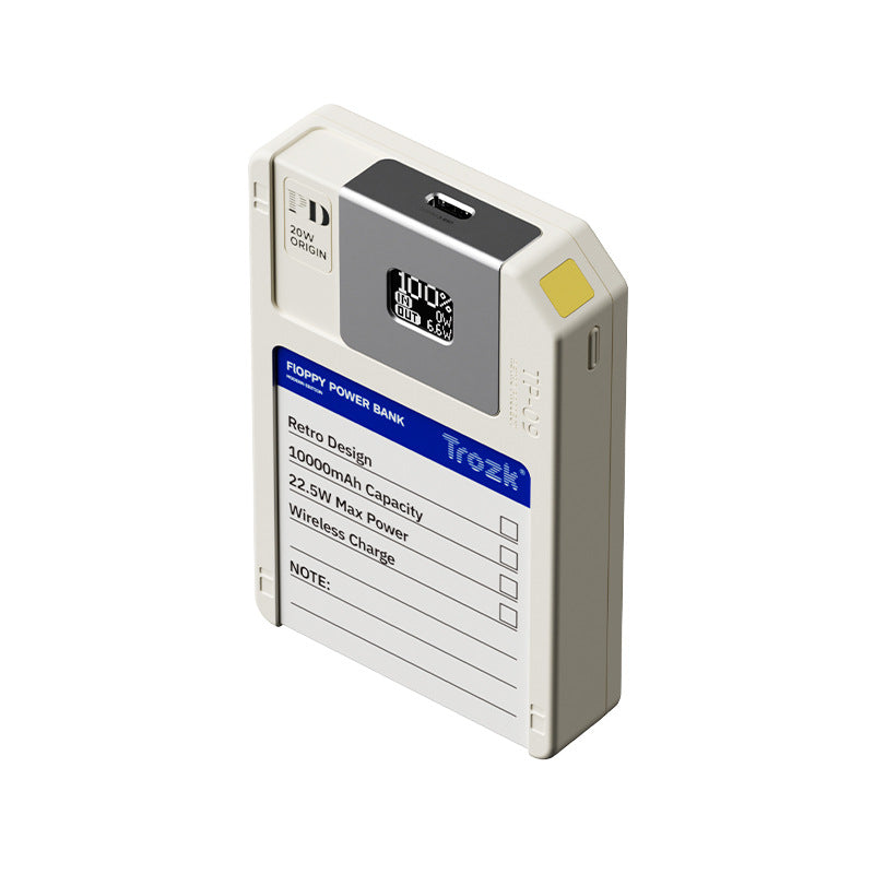 พาวเวอร์แบงค์แม่เหล็ก TROZK TP-09 10000mAh – มัลติฟังก์ชั่นพร้อมพื้นที่จัดเก็บในตัว