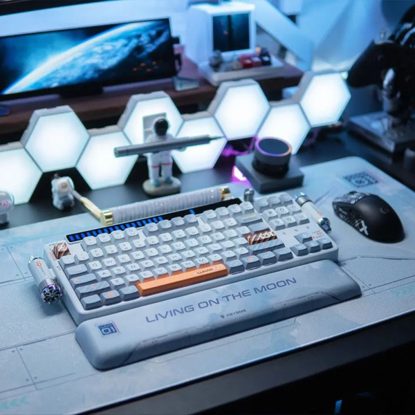 KEYSME LUNAR 01 – คีย์บอร์ดเชิงกลพร้อมไฟ RGB ตอบสนองเสียง