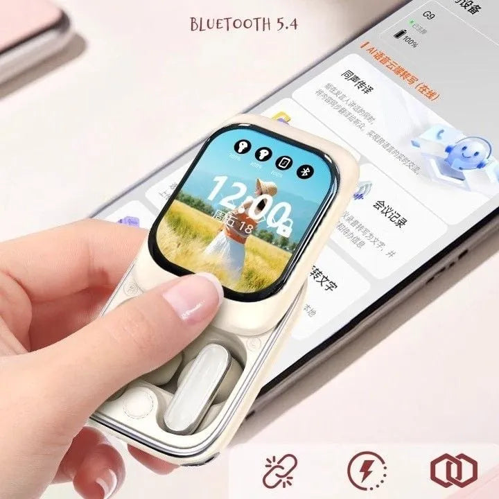 หูฟังบลูทูธ DROB G9 TWS - หน้าจอสัมผัสและแบตเตอรี่ 400mAh ใช้งานได้ 48 ชั่วโมง