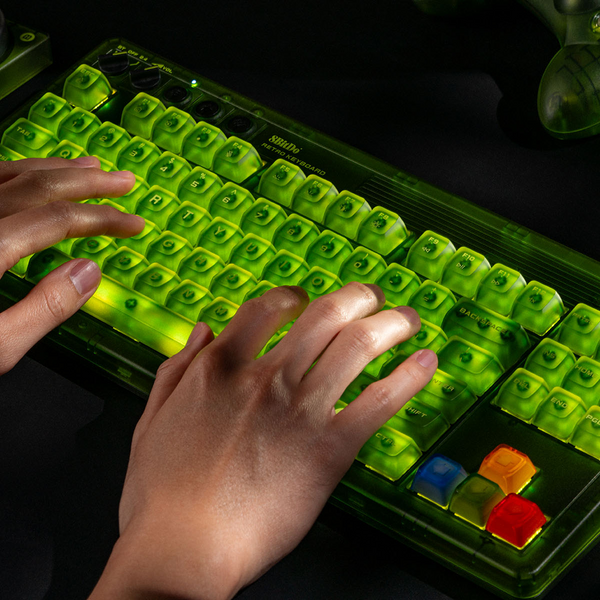 8BitDo Retro Mechanical Keyboard 87 Edition – Kailh Jellyfish X, ไฟ LED RGB, การเชื่อมต่อสามโหมด, ดีไซน์ Xbox อย่างเป็นทางการ