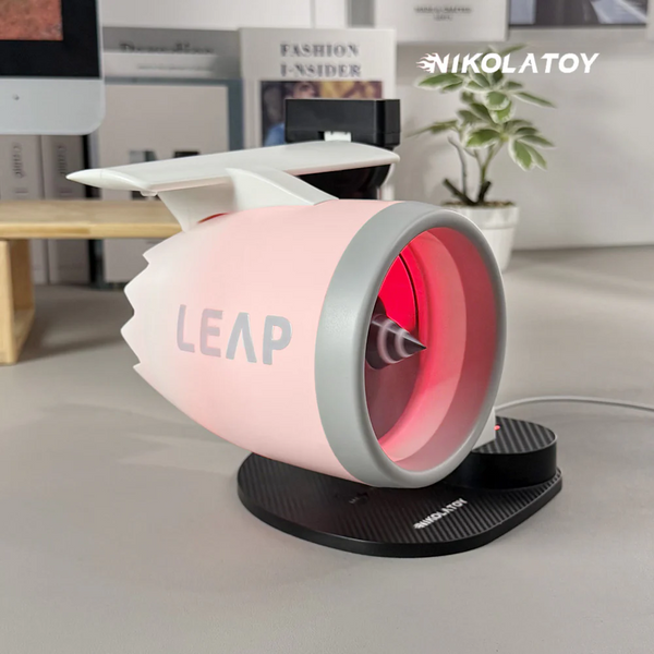 พัดลมเพิ่มความชื้นแบบตั้งโต๊ะ NIKOLATOY – ดีไซน์แรงบันดาลใจจากเครื่องยนต์เจ็ท