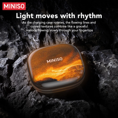 Miniso MS185 หูฟังไร้สาย Bluetooth 5.4 – ไดรเวอร์ 14.2 มม., เวลาเล่น 4.5 ชม., การควบคุมแบบสัมผัส, ไมโครโฟนในตัว