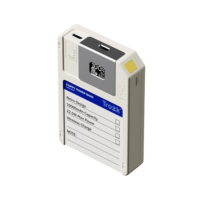 พาวเวอร์แบงค์แม่เหล็ก TROZK TP-09 10000mAh – มัลติฟังก์ชั่นพร้อมพื้นที่จัดเก็บในตัว