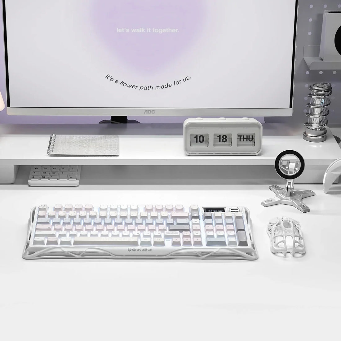 GravaStar Mercury K98 Pastel Whisper Mechanical Keyboard – GravaStar image 7