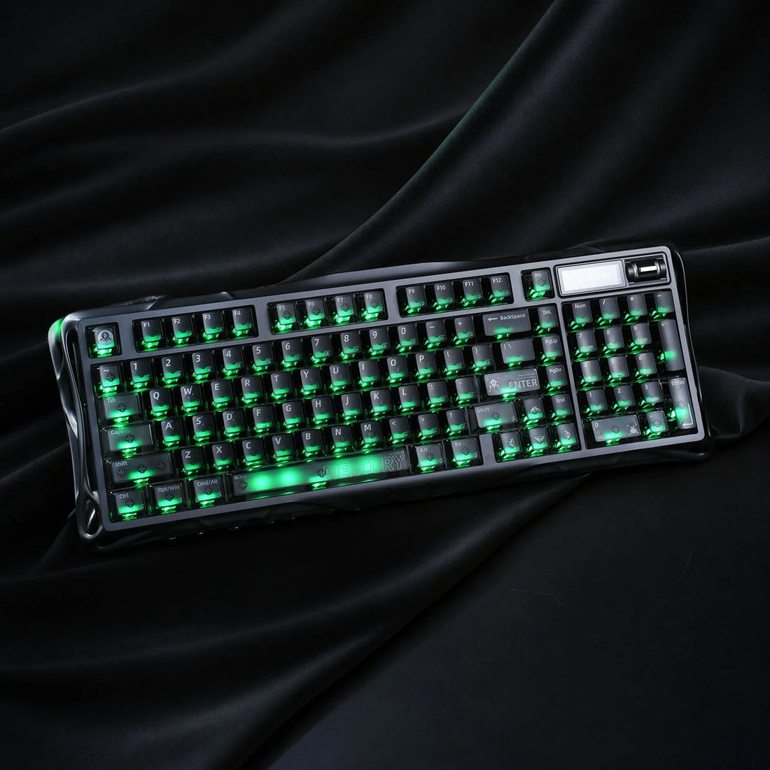 GravaStar Mercury K98 Smoky Translucent keyboard view 2