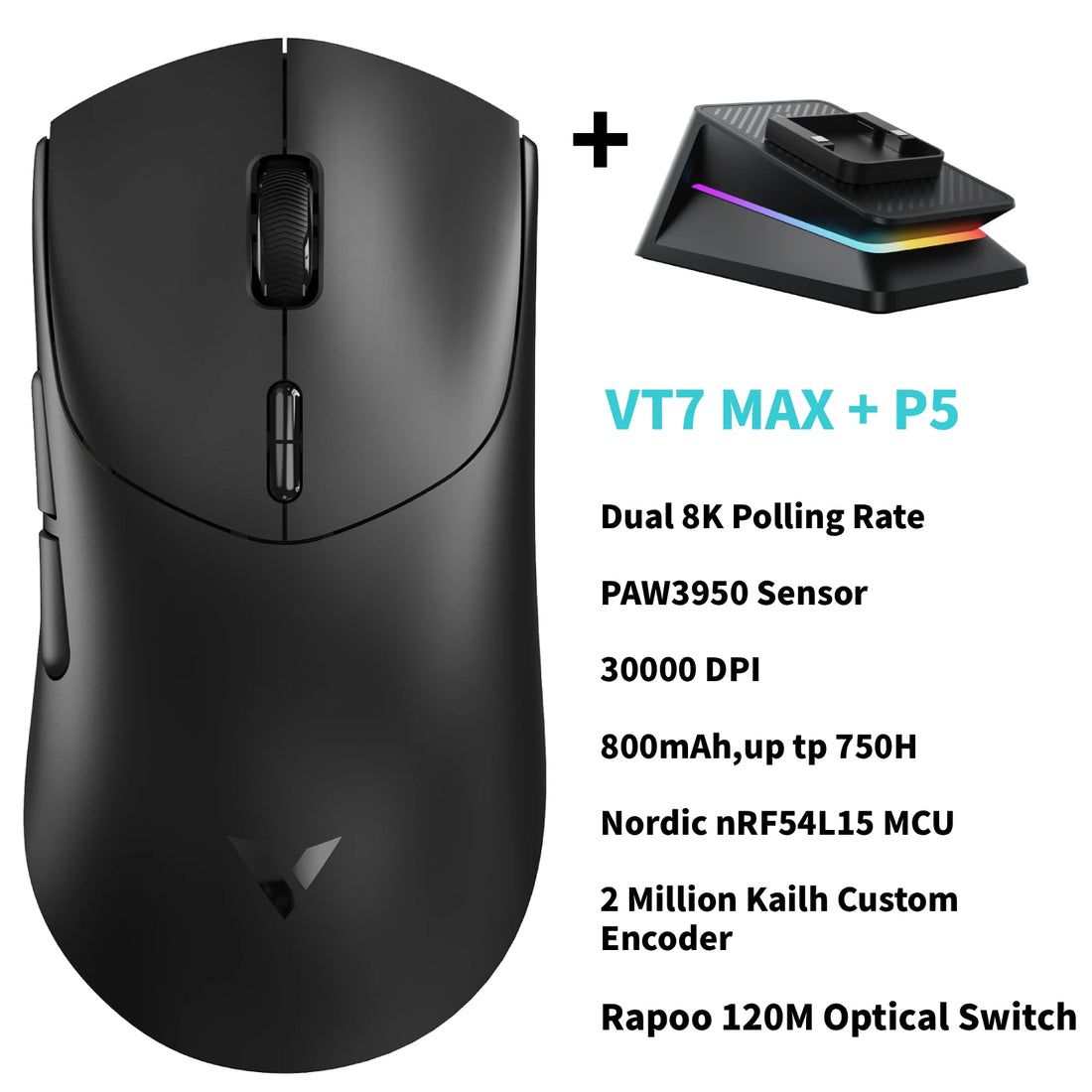 Rapoo VT7 / VT7 MAX 8K Wireless Gaming Mouse, photo 14