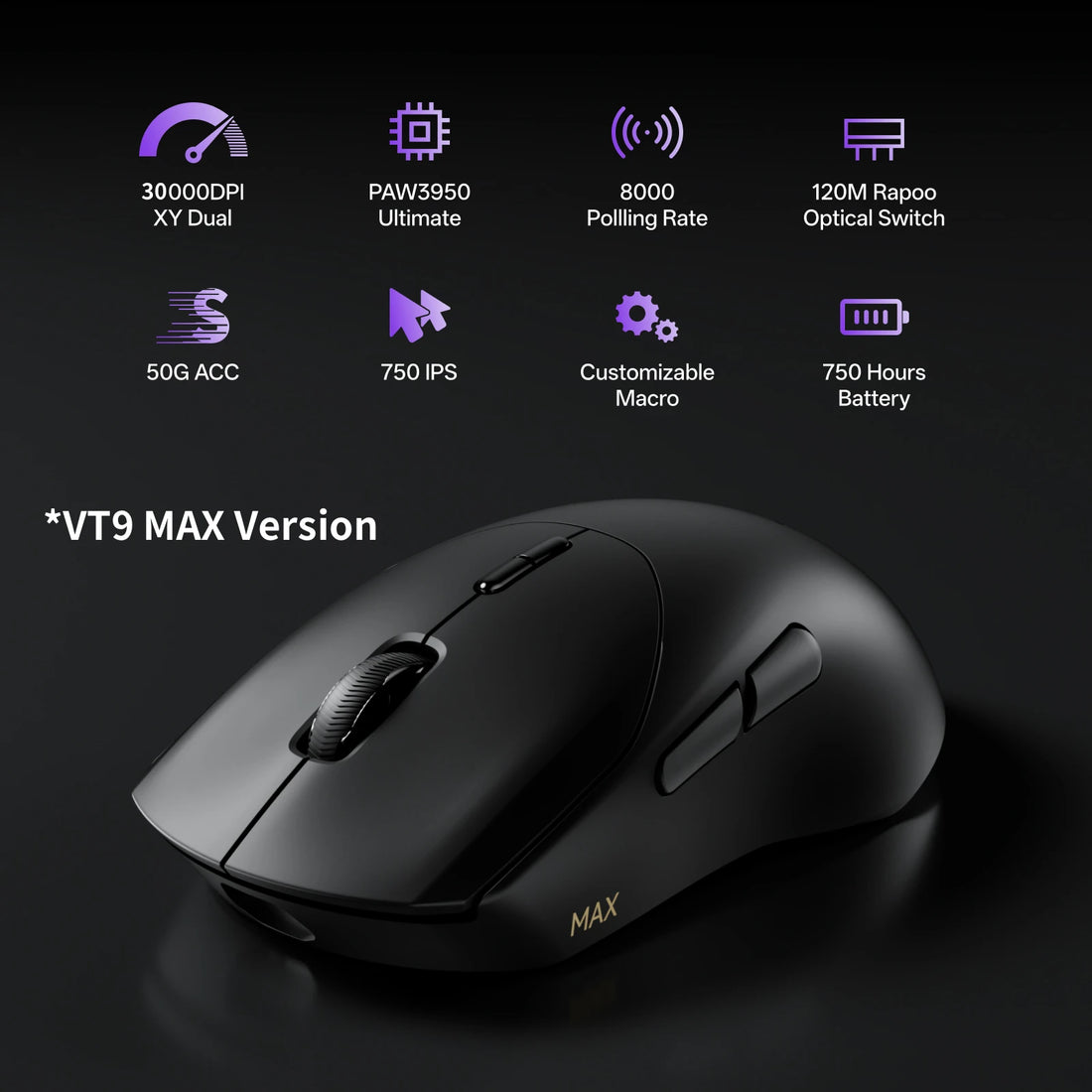 Rapoo VT9 / VT9 MAX 8K Wireless Gaming Mouse, photo 2