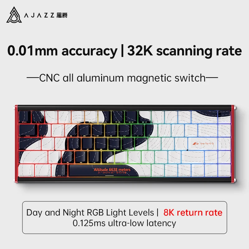 AJAZZ ALUX68 Aluminum Magnetic Keyboard, 68 Keys, Wired, photo 8