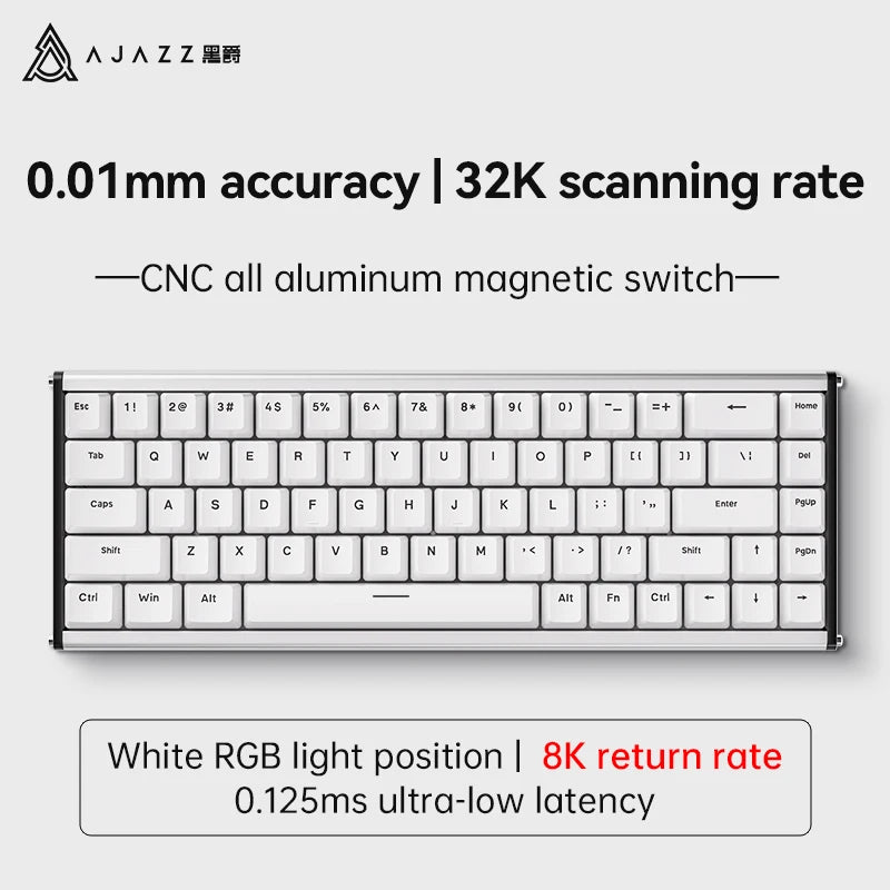 AJAZZ ALUX68 Aluminum Magnetic Keyboard, 68 Keys, Wired, photo 11