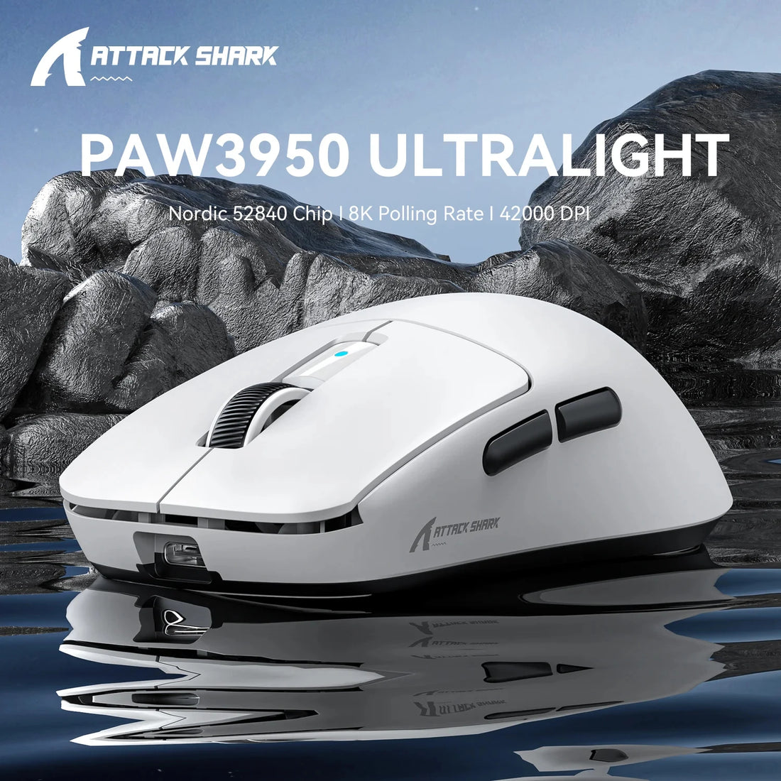 Attack Shark R6 8K Wireless Gaming Mouse, PAW3950, photo 1