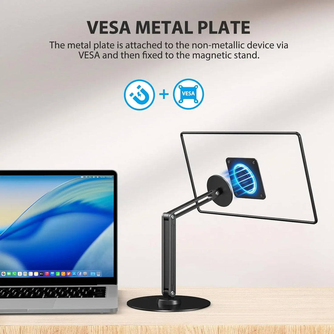 UPERFECT Magnetic VESA Stand for Portable Monitors and Tablets, photo 2