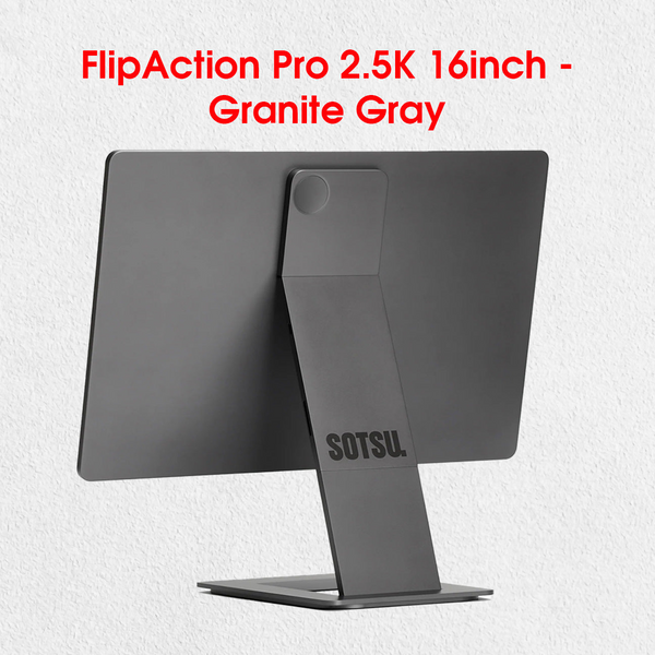 จอภาพพกพา SOTSU FlipAction Pro ขนาด 16 นิ้ว และ 14 นิ้ว - เพิ่มประสิทธิภาพพื้นที่ทำงานของคุณ 