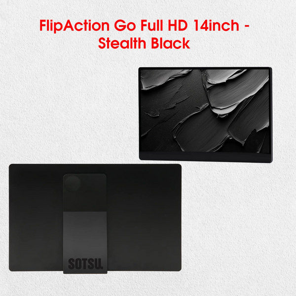 จอภาพพกพา SOTSU FlipAction Pro ขนาด 16 นิ้ว และ 14 นิ้ว - เพิ่มประสิทธิภาพพื้นที่ทำงานของคุณ 