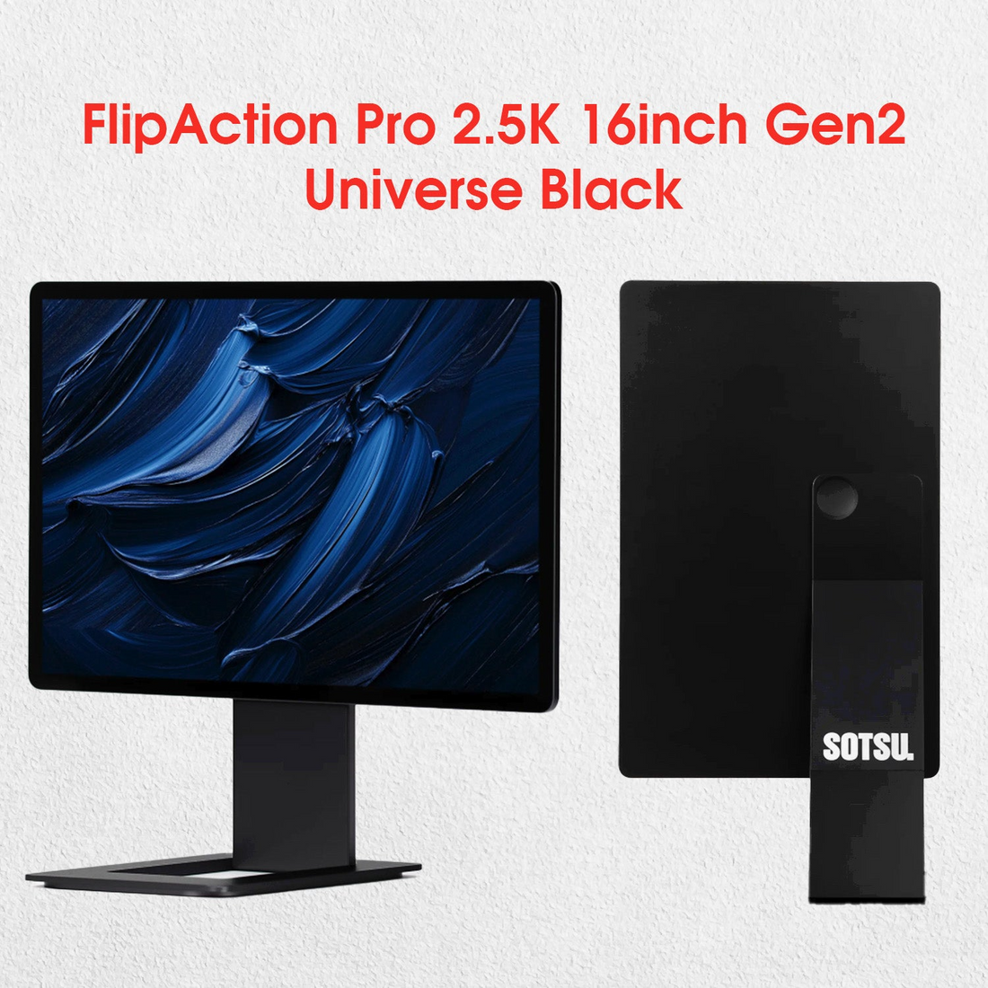 จอภาพพกพา SOTSU FlipAction Pro ขนาด 16 นิ้ว และ 14 นิ้ว - เพิ่มประสิทธิภาพพื้นที่ทำงานของคุณ 
