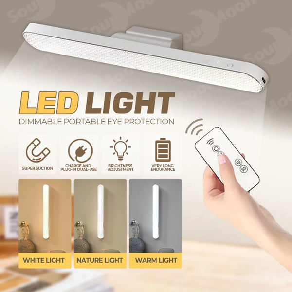 Magnetic LED Light Rechargeable Table Lamp For Study Remote Control Desk Lamp Dimmable Cabinet Light
