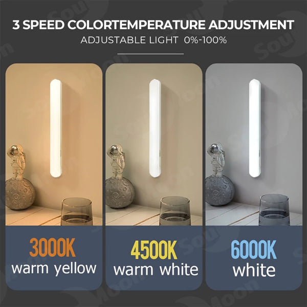 Magnetic LED Light Rechargeable Table Lamp For Study Remote Control Desk Lamp Dimmable Cabinet Light