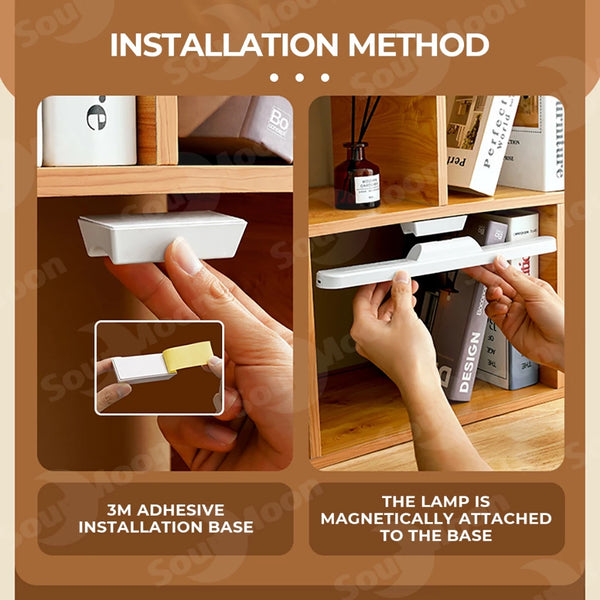 Magnetic LED Light Rechargeable Table Lamp For Study Remote Control Desk Lamp Dimmable Cabinet Light