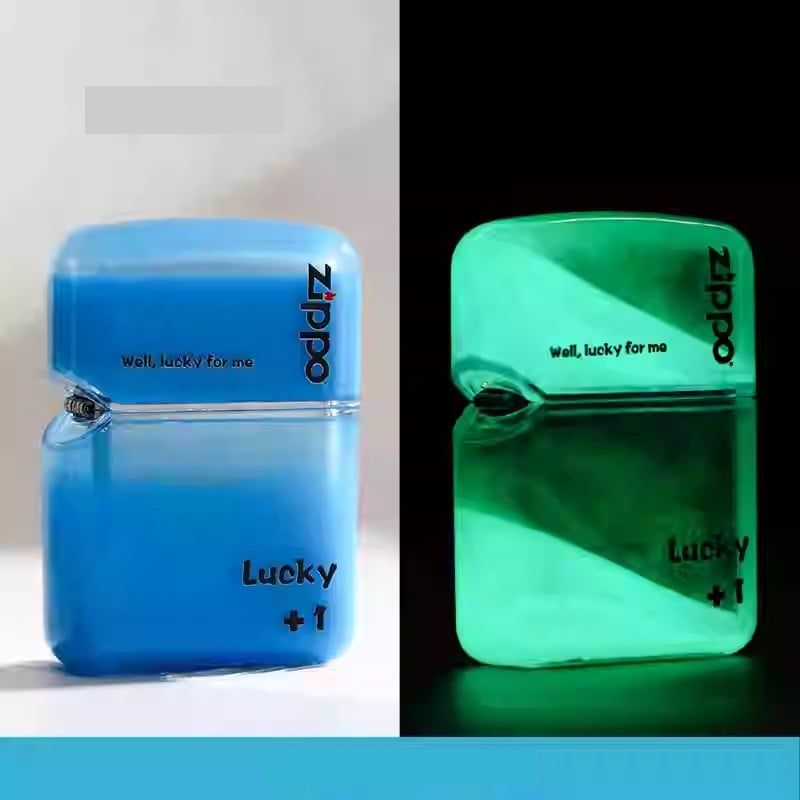 ไฟแช็ก Zippo Luminous Quicksand กันลม – เปลือกทองเหลือง ดีไซน์เรืองแสงในที่มืด ของขวัญสะสม 