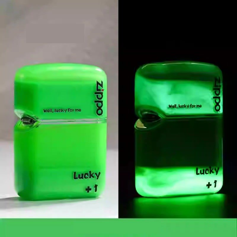 ไฟแช็ก Zippo Luminous Quicksand กันลม – เปลือกทองเหลือง ดีไซน์เรืองแสงในที่มืด ของขวัญสะสม 